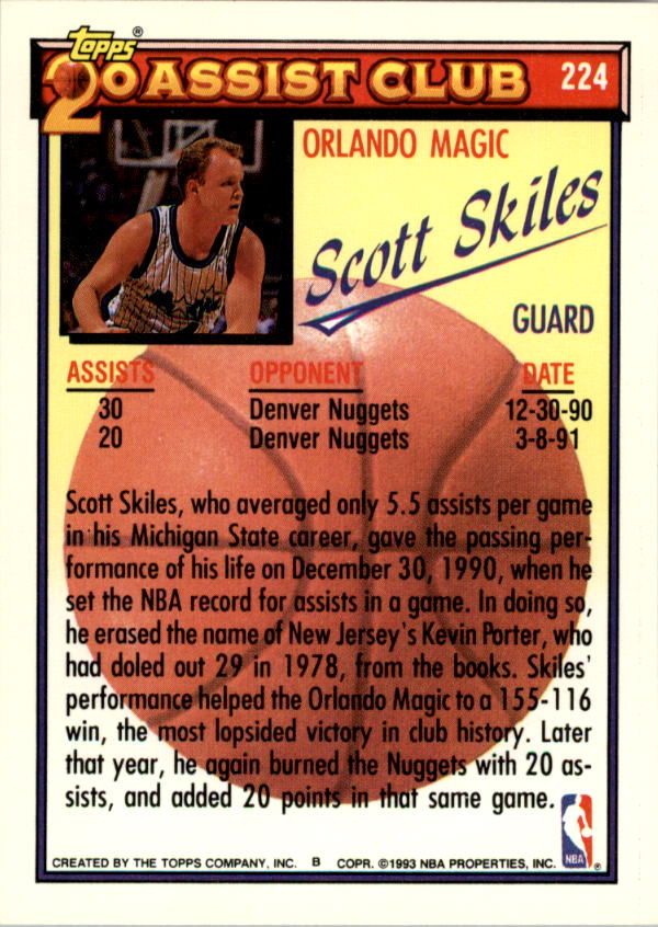 1992-93 Topps Basketball Card Pick 2-250