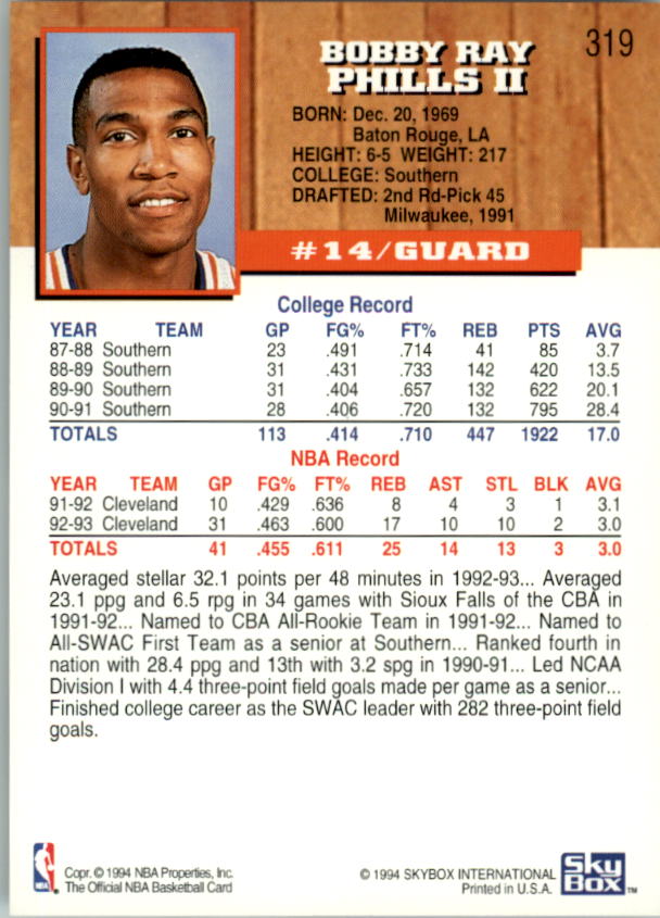 thumbnail 131  - 1993-94 Hoops Basketball Card Pick 251-421