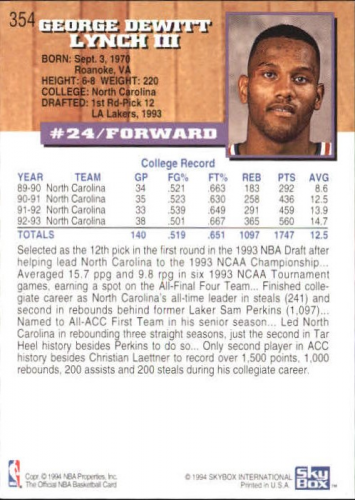 thumbnail 143  - 1993-94 Hoops Basketball (Pick Your Cards)