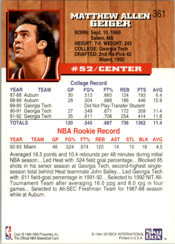 thumbnail 215  - 1993-94 Hoops Basketball Card Pick 251-421