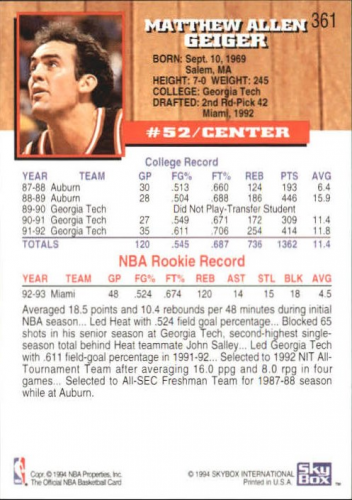thumbnail 157  - 1993-94 Hoops Basketball (Pick Your Cards)
