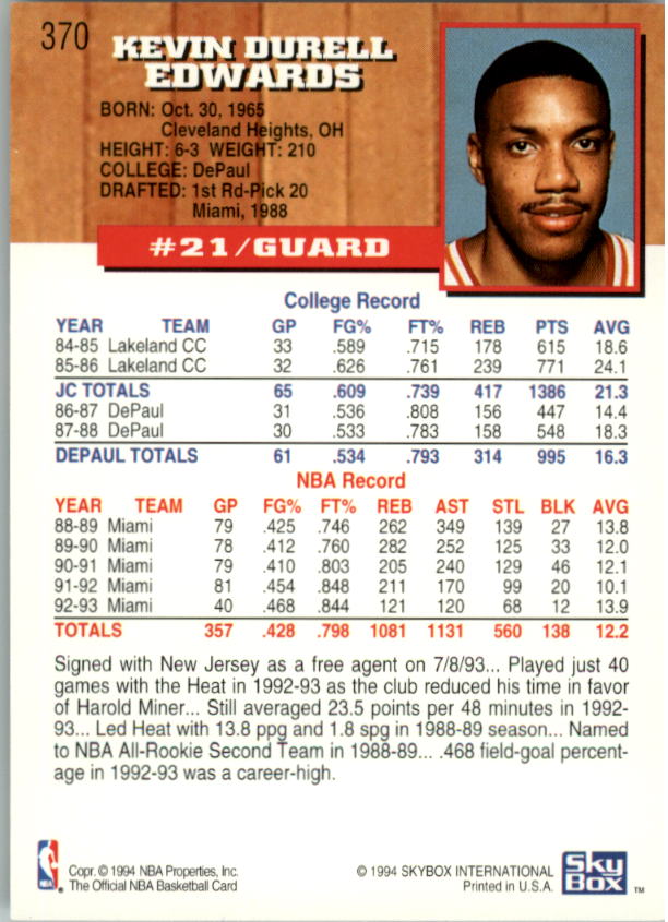 thumbnail 233  - 1993-94 Hoops Basketball Card Pick 251-421