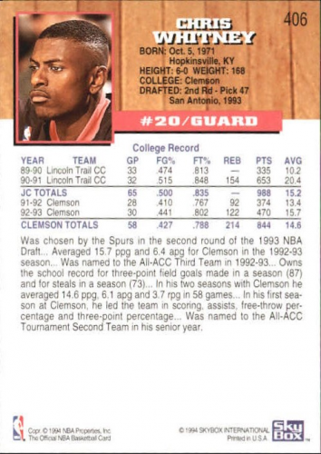 thumbnail 209  - 1993-94 Hoops Basketball Part 2 (Pick Choose Complete) Hardaway Ewing Worthy