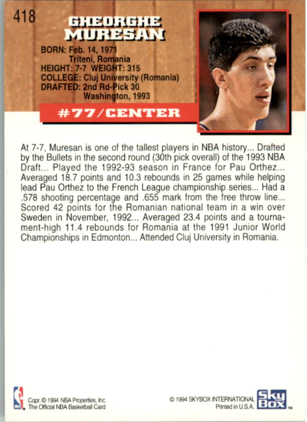 thumbnail 329  - 1993-94 Hoops Basketball Card Pick 251-421