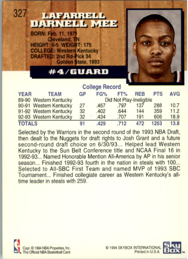 thumbnail 169  - 1993-94 Hoops Fifth Anniversary Gold Basketball Card Pick