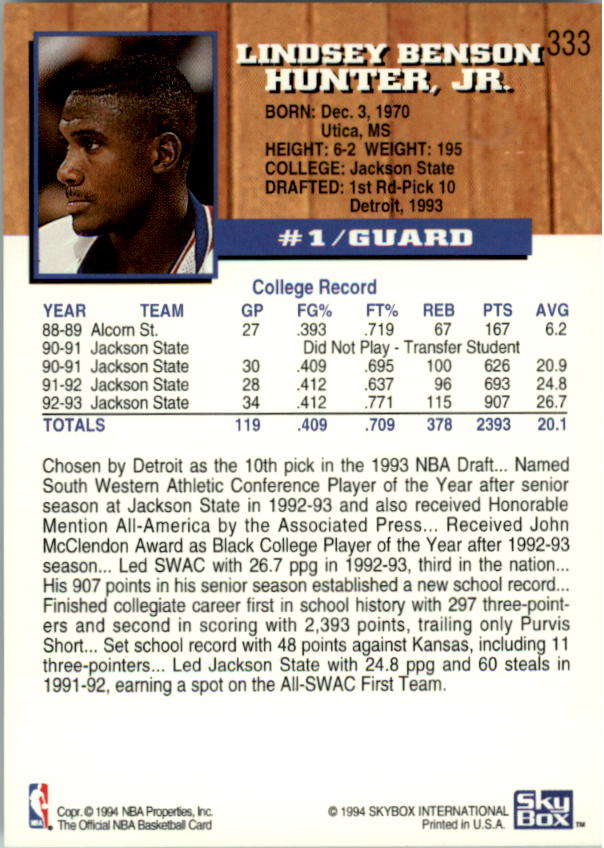 thumbnail 181  - 1993-94 Hoops Fifth Anniversary Gold Basketball Card Pick
