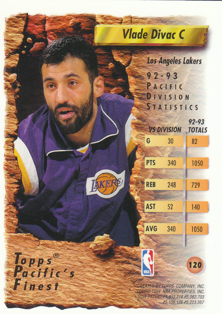 1993/1994 Finest Basketball Part 1 Main Set Cards #1 to #220 - Picture 223 of 411