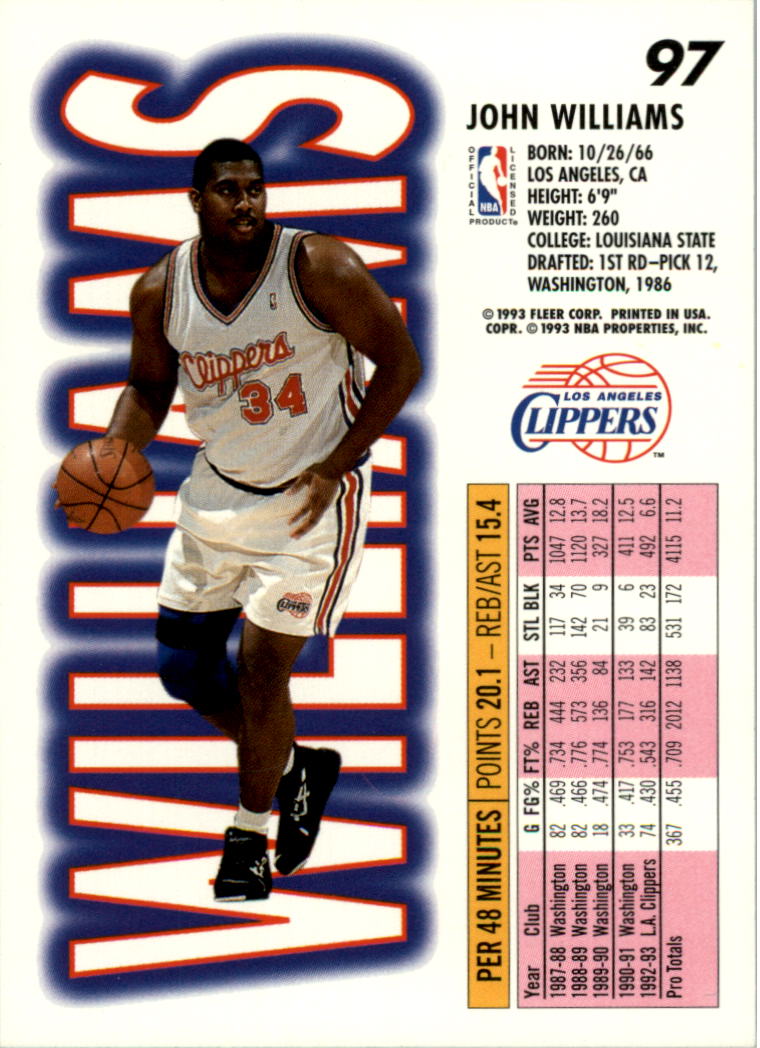 1993-94 Fleer Basketball Card Pick 1-250 - Picture 193 of 489