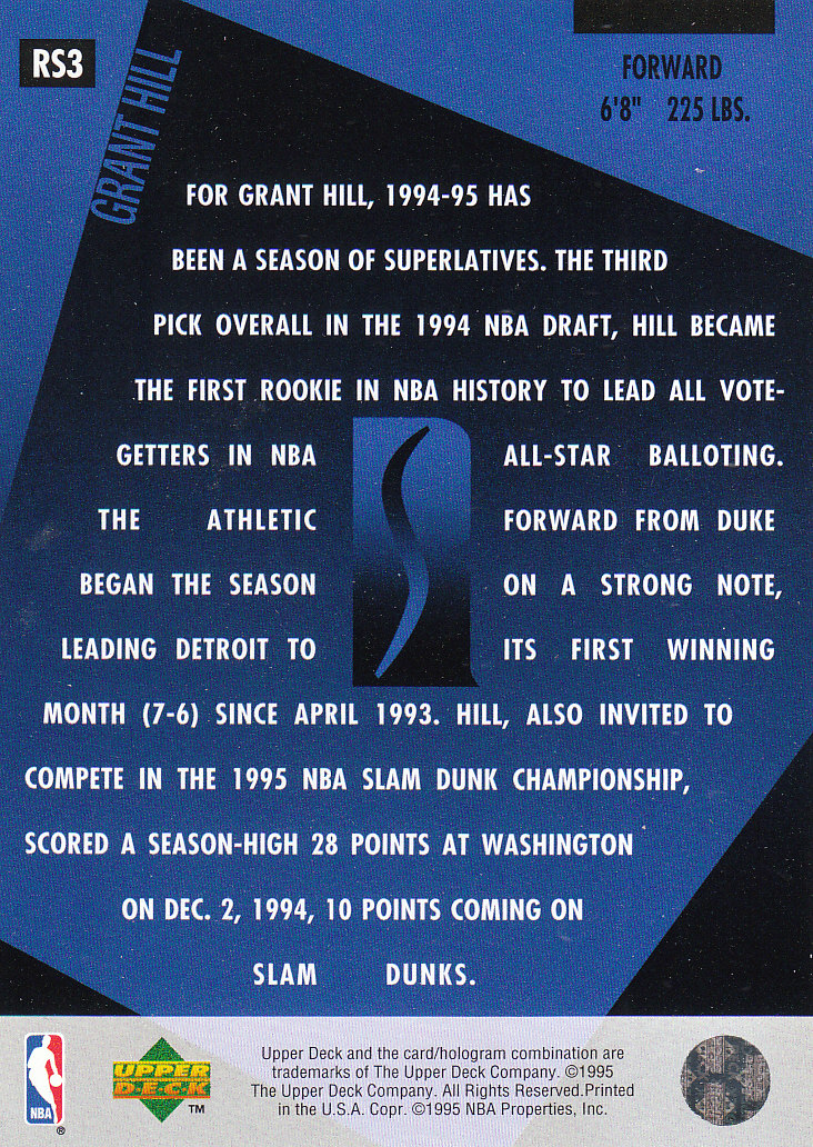 1994/1995 Upper Deck Basketball Part 2 Insert Cards - Picture 21 of 31