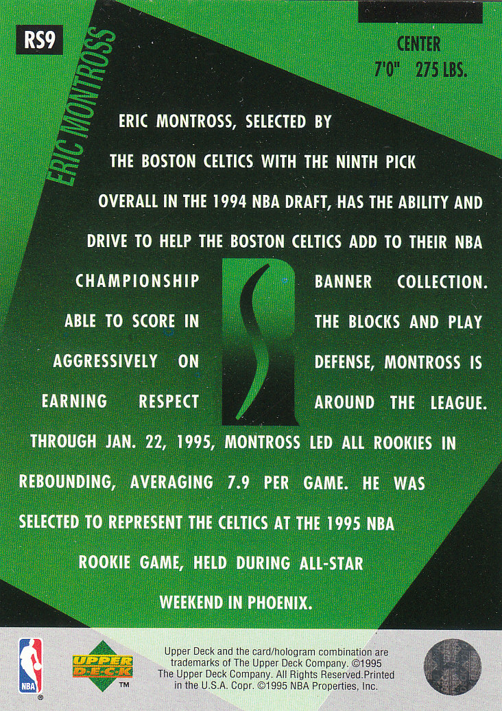 1994/1995 Upper Deck Basketball Part 2 Insert Cards - Picture 23 of 31