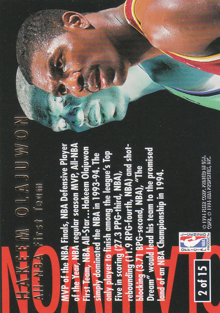 1994/1995 Ultra (Fleer) Basketball Part 3 Insert Cards - Picture 5 of 150