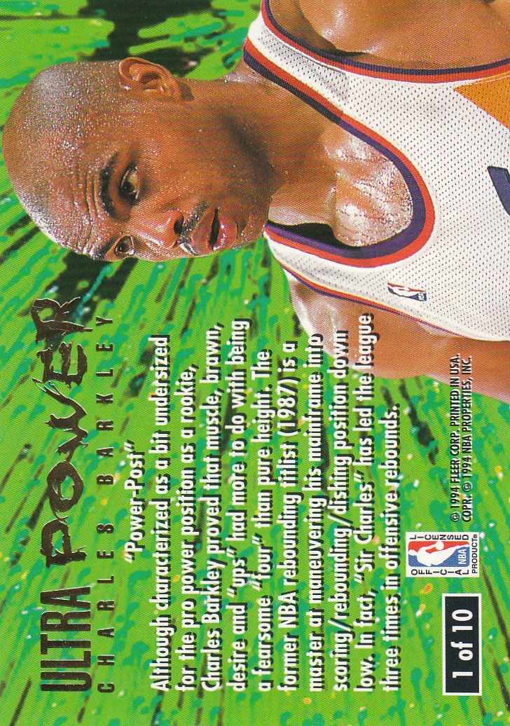 1994/1995 Ultra (Fleer) Basketball Part 3 Insert Cards - Picture 98 of 150