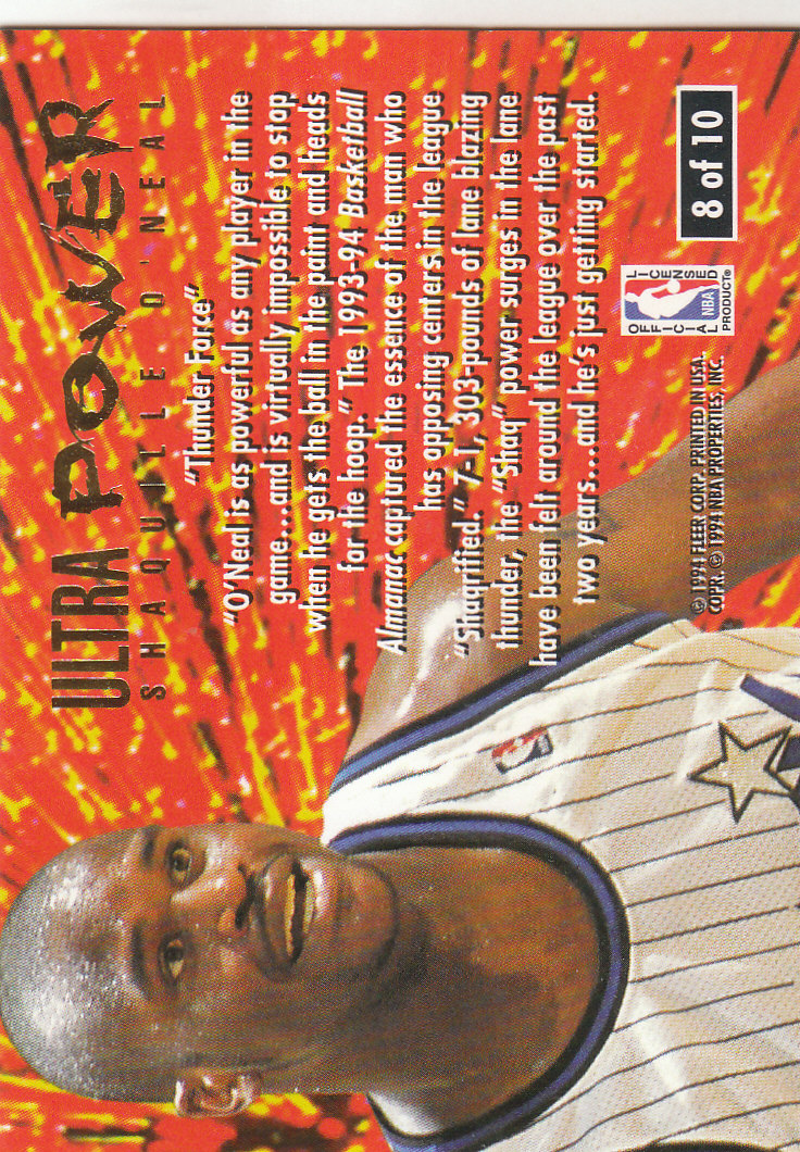 1994/1995 Ultra (Fleer) Basketball Part 3 Insert Cards - Picture 108 of 150