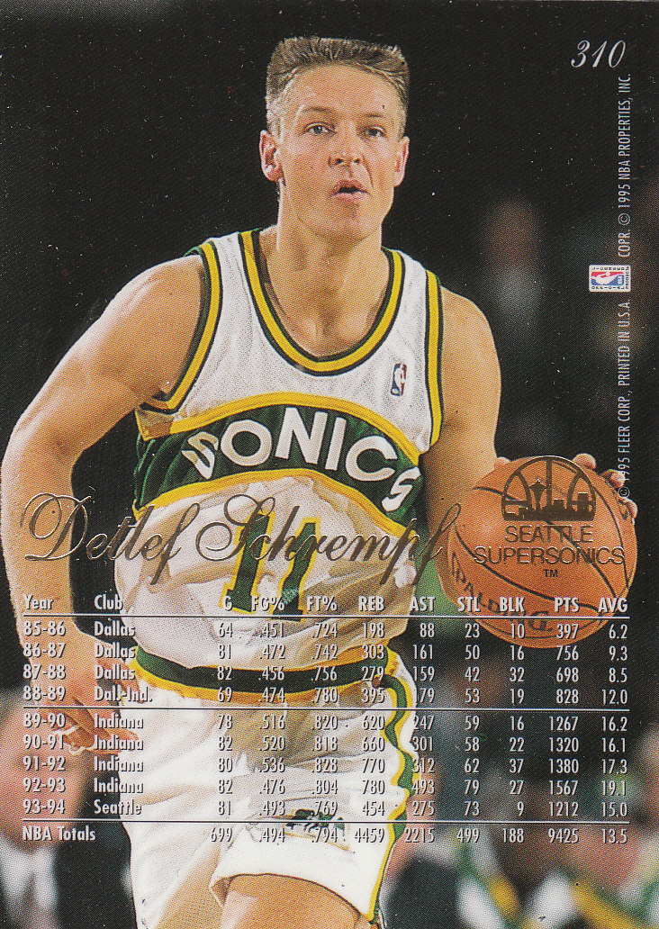 1994/1995 Flair (Fleer) Basketball Part 2 Main Set Cards #251 to #326 - Picture 113 of 141