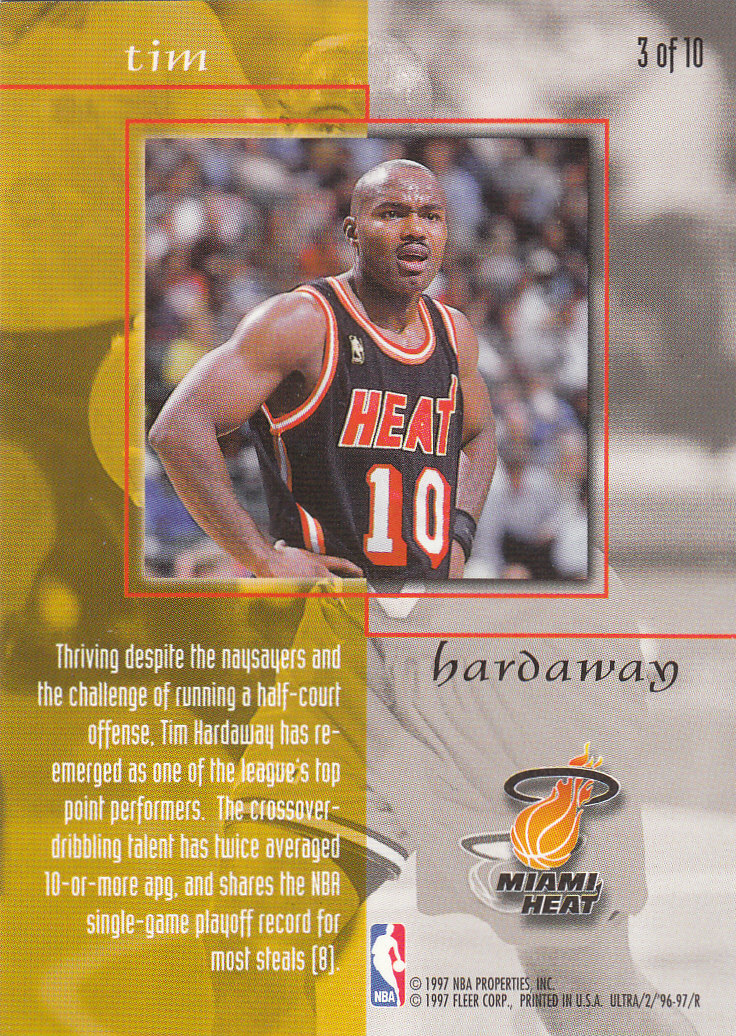 1996/1997 Ultra (Fleer) Basketball Part 2 Insert and Parallel Cards - Picture 50 of 77