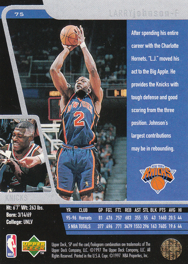 1996/1997 SP (Upper Deck) Basketball - Picture 109 of 245