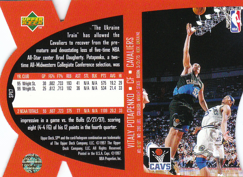 1997 SPX (Upper Deck) Basketball - Picture 97 of 105