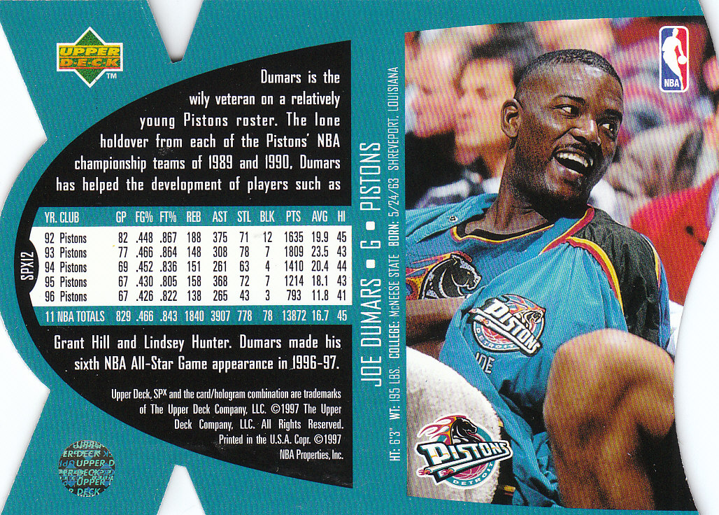 1997 SPX (Upper Deck) Basketball - Picture 87 of 105