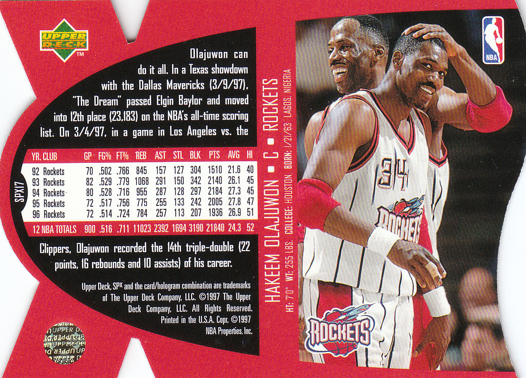 1997 SPX (Upper Deck) Basketball - Picture 77 of 105