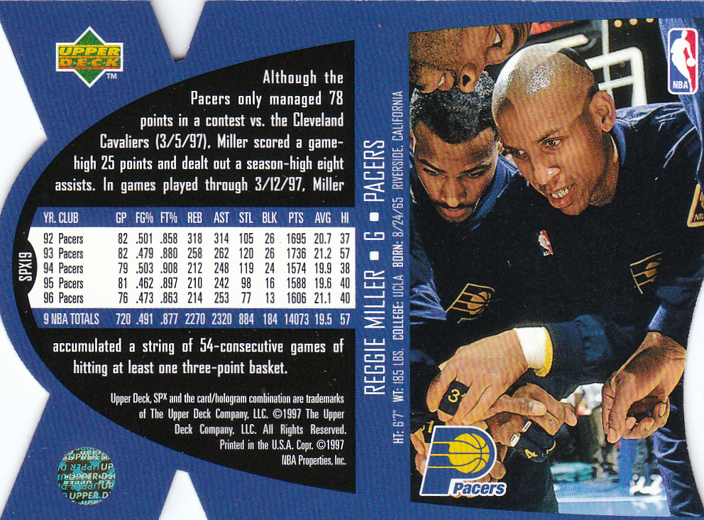 1997 SPX (Upper Deck) Basketball - Picture 73 of 105