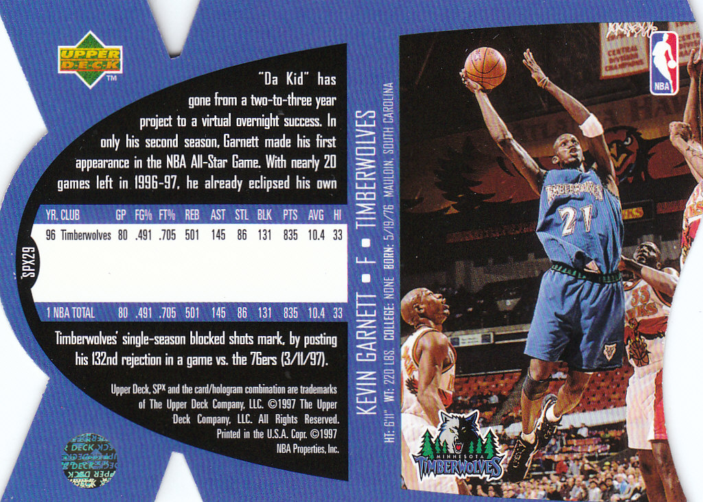 1997 SPX (Upper Deck) Basketball - Picture 61 of 105