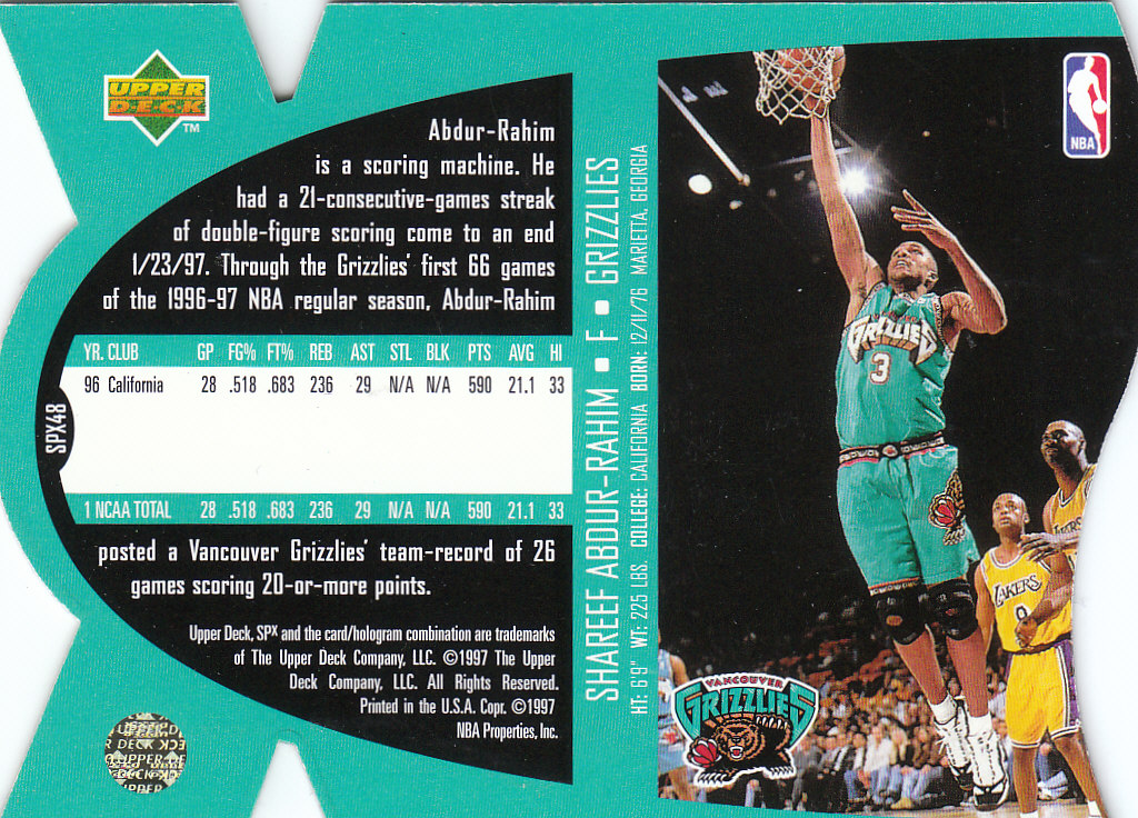 1997 SPX (Upper Deck) Basketball - Picture 27 of 105