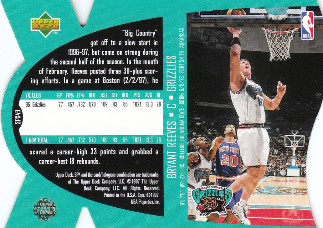 1997 SPX (Upper Deck) Basketball - Picture 25 of 105