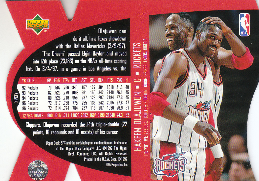 1997 SPX (Upper Deck) Basketball - Picture 17 of 105