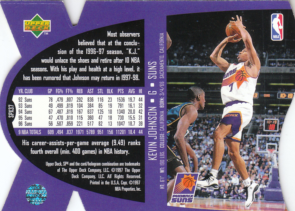Bob Sura 11 Pts 13 Assists 3 Stl Vs. Lakers, 1997-98. 
