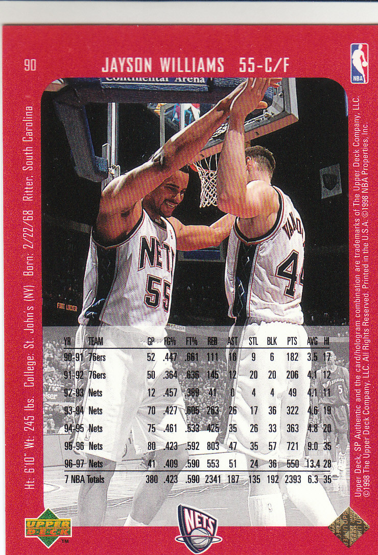 1997/1998 SP Authentic (Upper Deck) Basketball - Picture 111 of 253