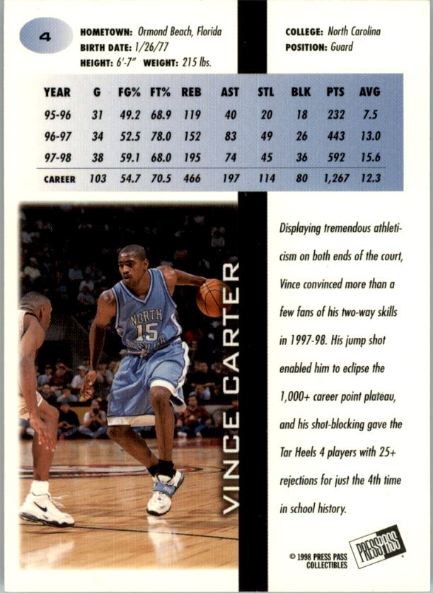 1998 Press Pass Basketball Card Pick (Gold Foil) - Picture 9 of 87