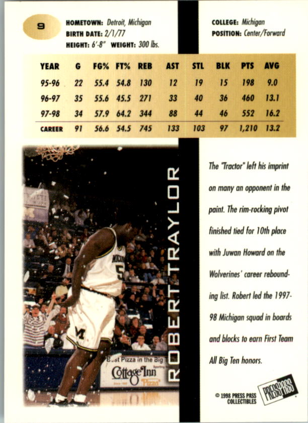 1998 Press Pass Basketball Card Pick (Gold Foil) - Picture 19 of 87