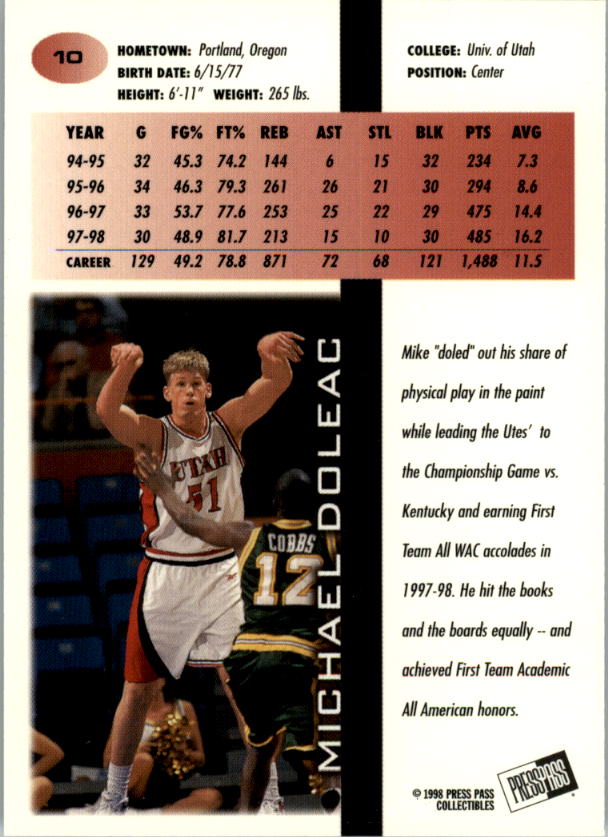 1998 Press Pass Basketball Card Pick (Gold Foil) - Picture 21 of 87