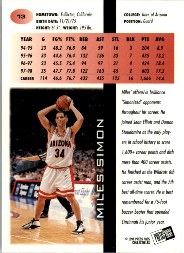 1998 Press Pass Basketball Card Pick (Gold Foil) - Picture 27 of 87