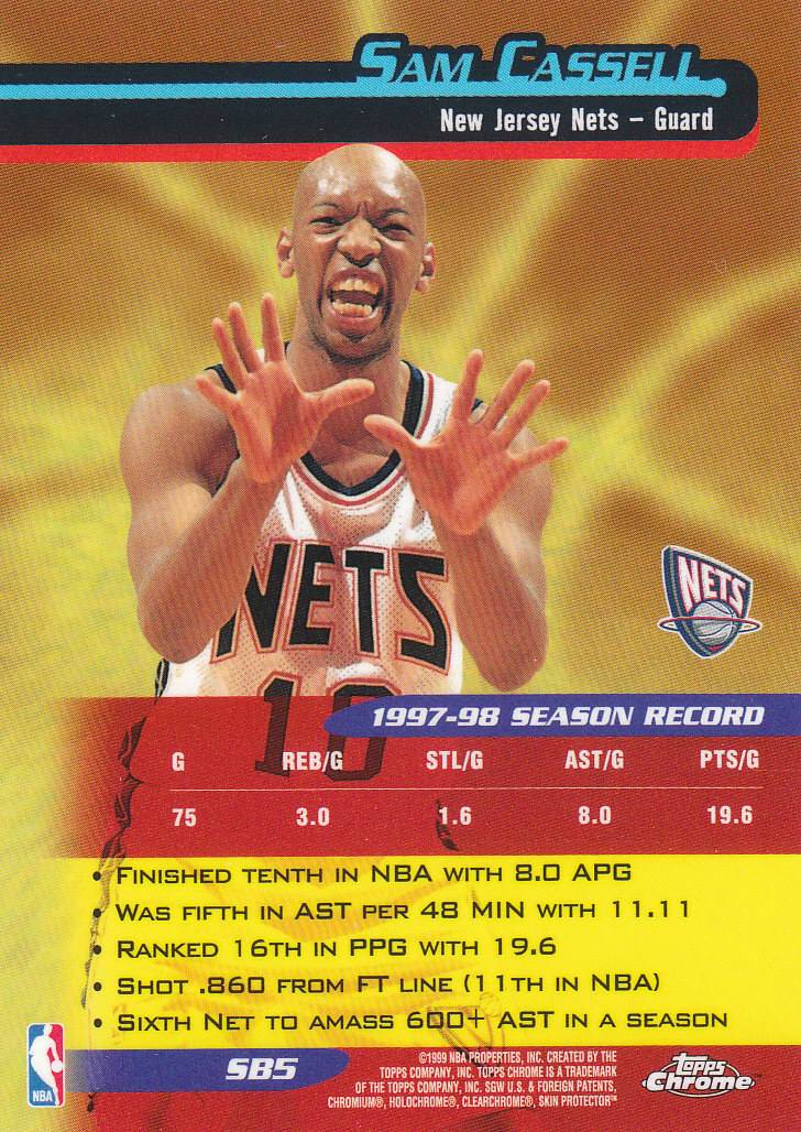 1998/1999 Topps Chrome Basketball Part 3 Insert Cards - Picture 35 of 51