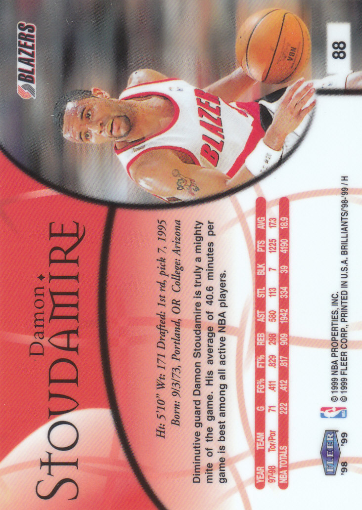 1998/1999 Fleer Brilliants Basketball - Picture 111 of 189