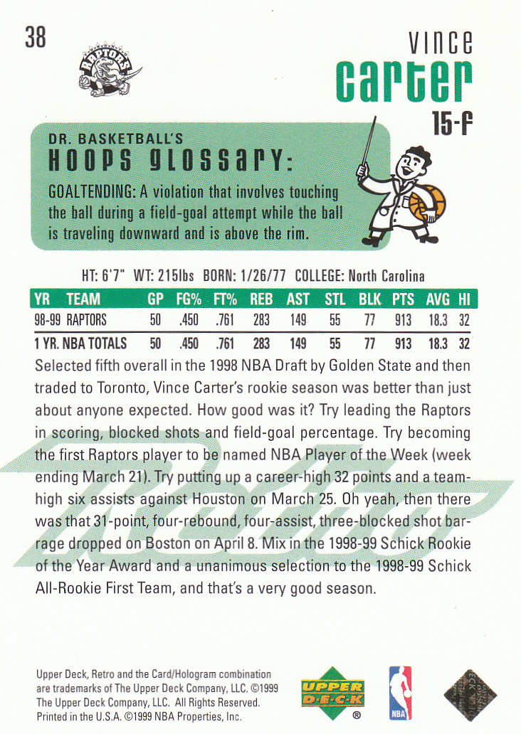 1999/2000 Retro (Upper Deck) Basketball - Picture 206 of 224