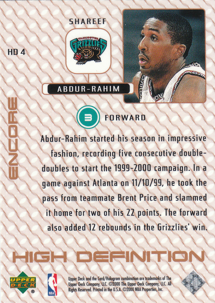 1999/2000 Encore (Upper Deck) Basketball - Picture 183 of 203