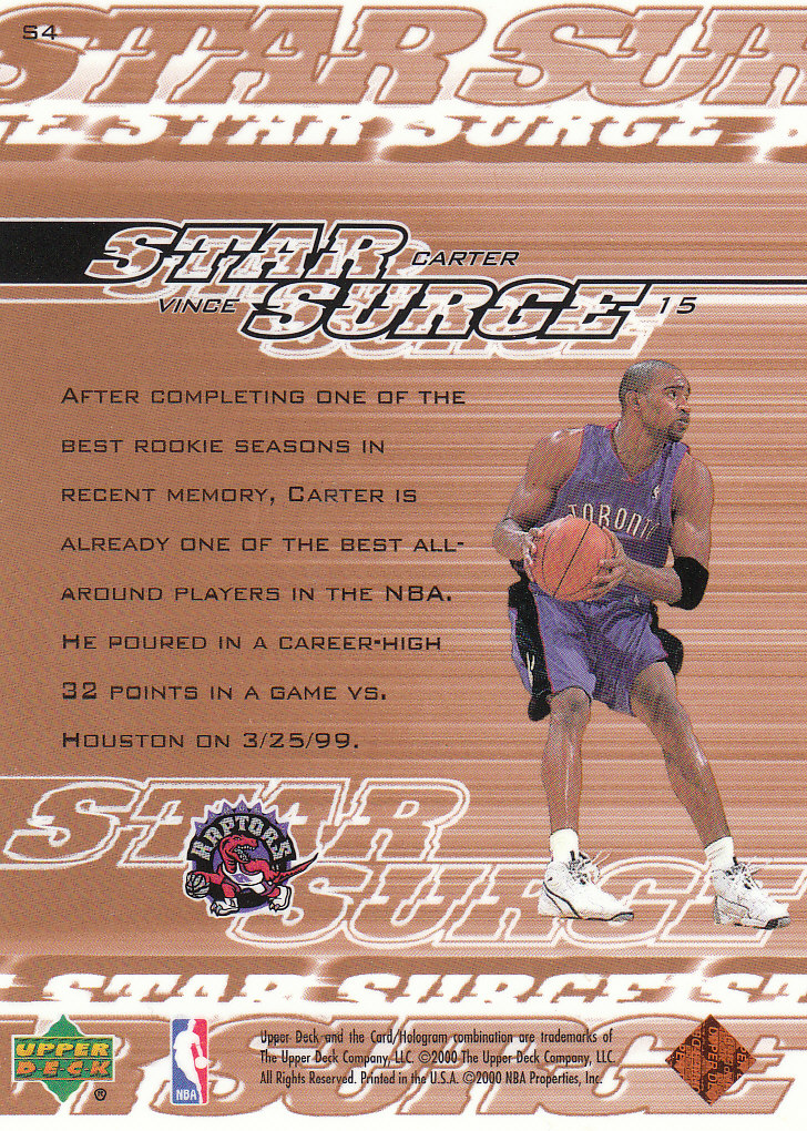1999/2000 Upper Deck Basketball Part 2 Insert Cards - Picture 87 of 87