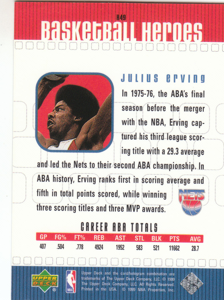 1999/2000 Upper Deck Basketball Part 2 Insert Cards - Picture 50 of 87