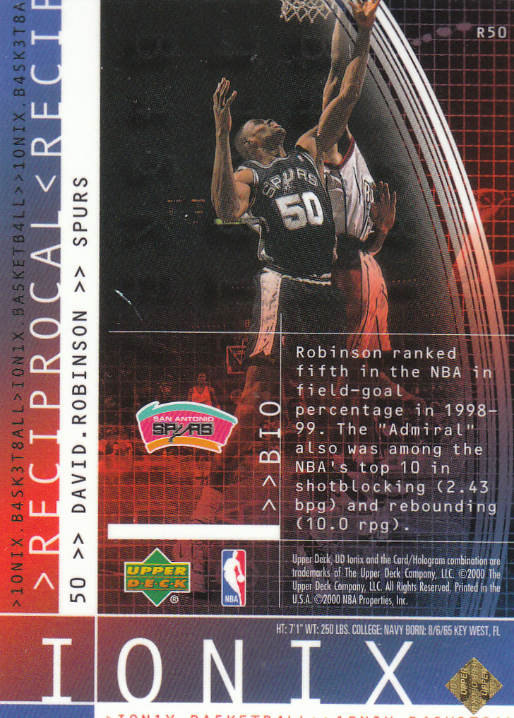1999/2000 Ionix (Upper Deck) Basketball - Picture 87 of 87