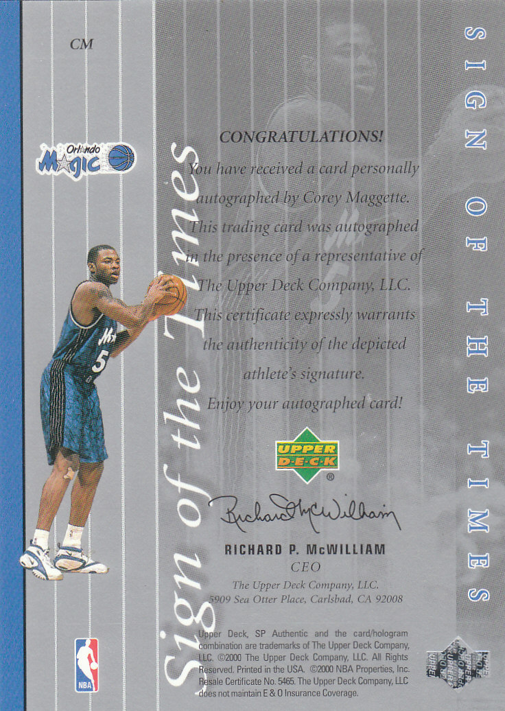 1999/2000 SP Authentic (Upper Deck) Basketball - Picture 11 of 201