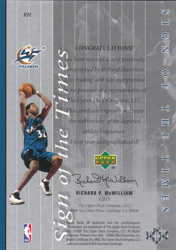 1999/2000 SP Authentic (Upper Deck) Basketball - Picture 9 of 201