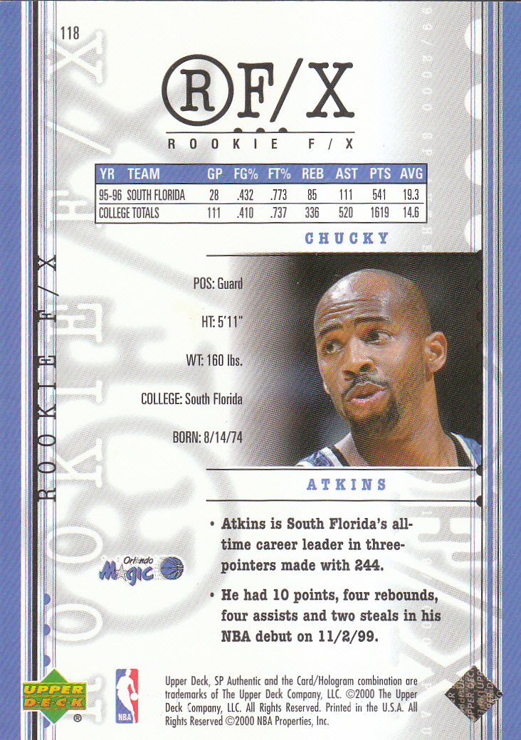 1999/2000 SP Authentic (Upper Deck) Basketball - Picture 43 of 201
