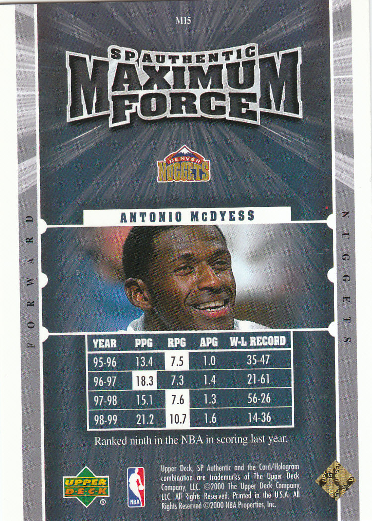 1999/2000 SP Authentic (Upper Deck) Basketball - Picture 13 of 201