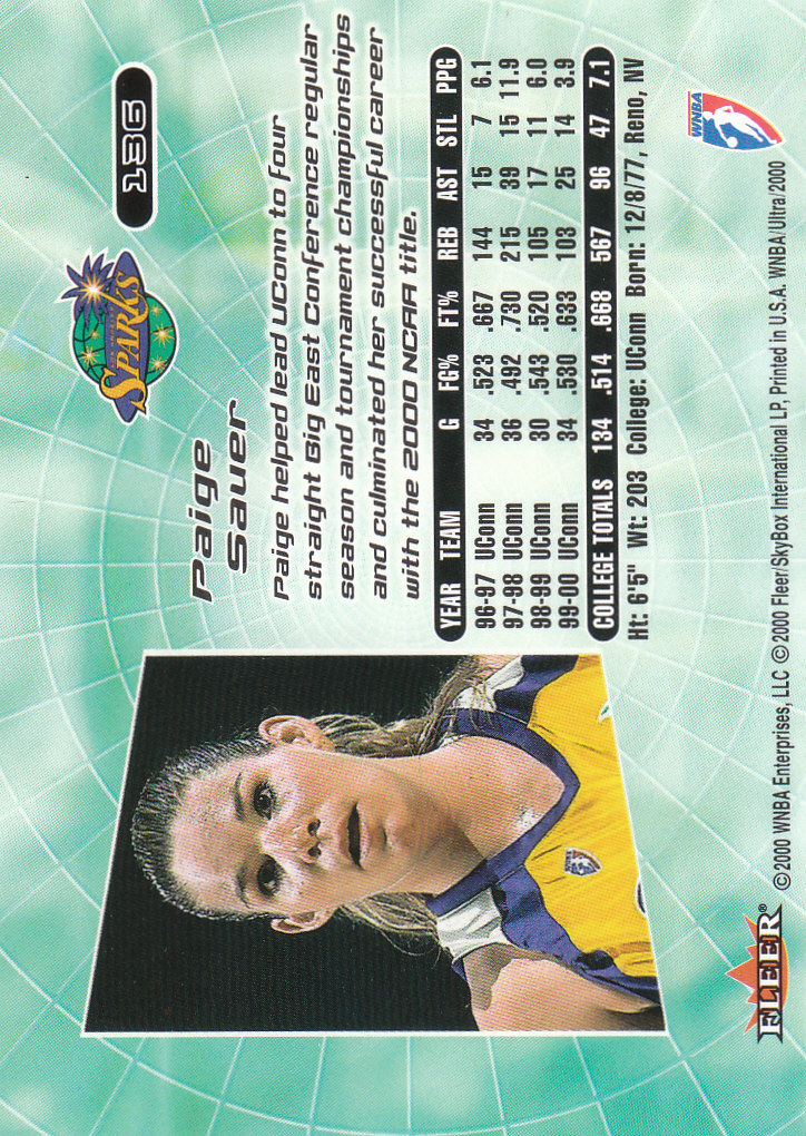 2000 Ultra WNBA Basketball Part 1 Main Set Cards #1 to #150 - Picture 262 of 290