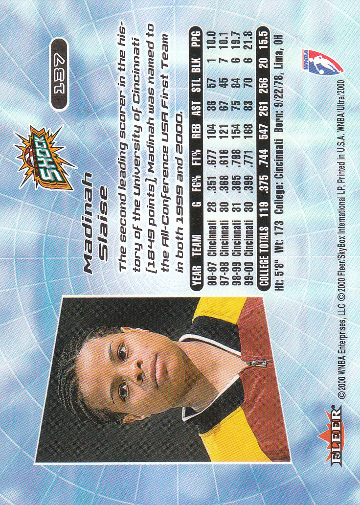 2000 Ultra WNBA Basketball Part 1 Main Set Cards #1 to #150 - Picture 264 of 290