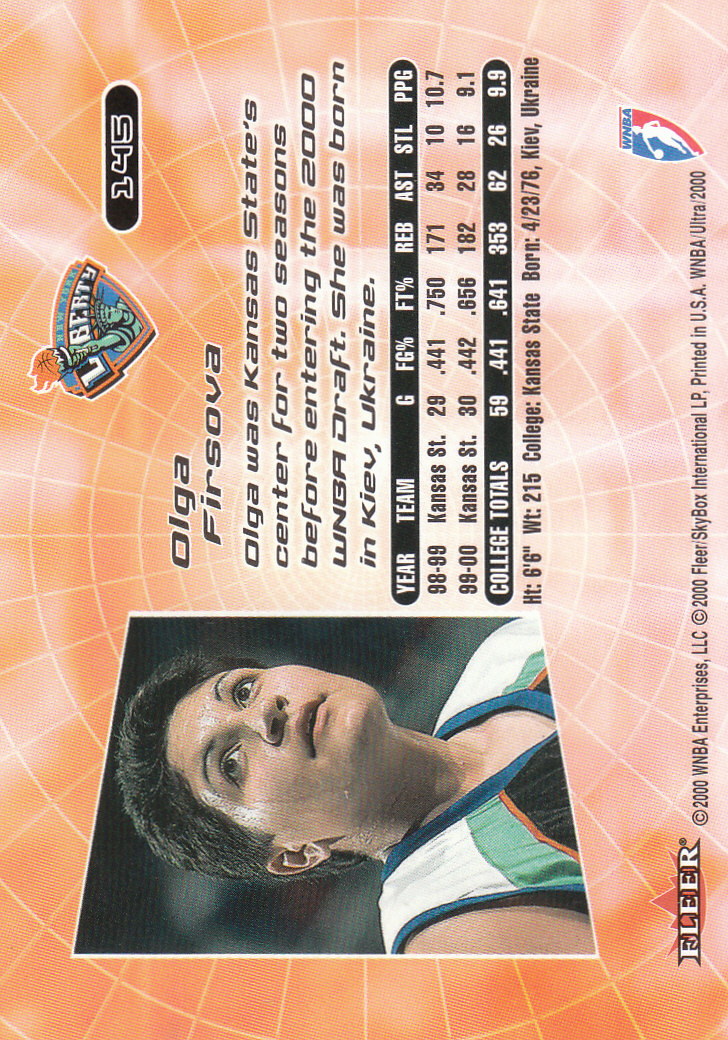 2000 Ultra WNBA Basketball Part 1 Main Set Cards #1 to #150 - Picture 280 of 290