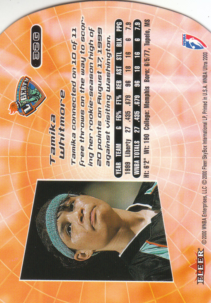 2000 Ultra WNBA Basketball Part 2 Autograph, Insert and Parallel Cards - Picture 45 of 172
