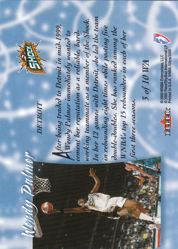 2000 Ultra WNBA Basketball Part 2 Autograph, Insert and Parallel Cards - Picture 166 of 172